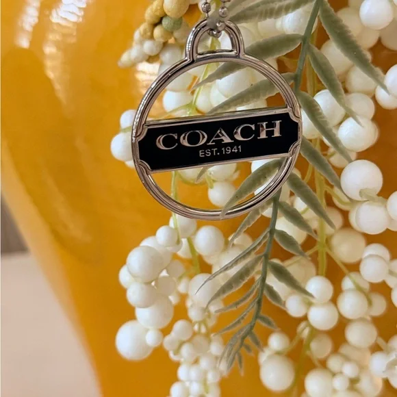 Coach Black and Silver Key Chain - Picture 2 of 8